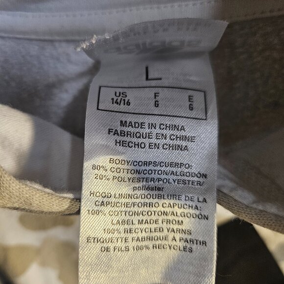 Adidas Urban Camo Pullover Hoodie Sweatshirt Boy's Size Large (14/16) - Picture 5 of 6